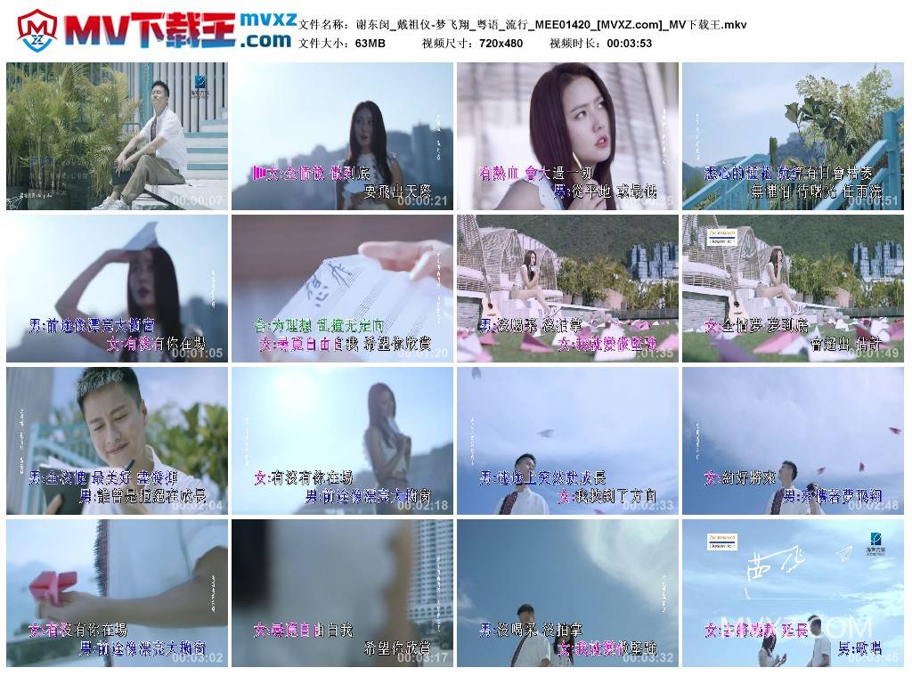 谢东闵_戴祖仪-梦飞翔_粤语_流行_MEE01420
